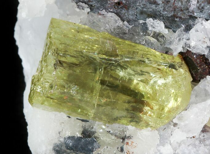 Apatite Crystals with Magnetite & Quartz - Durango, Mexico #43380